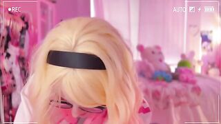SpiderGwen uses my cock after tying me up in this hot scene