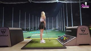 A rough sex adventure after a golf date with a blonde hottie