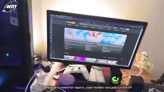 A skin lover paid for repair and got a cumshot from the guy