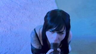 A trainer catches a Ditto in this roleplay scene