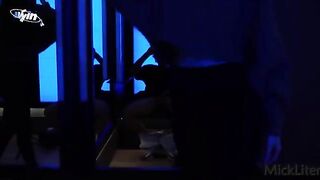 A girl is trying on clothes in the fitting room, no sex with Mike!