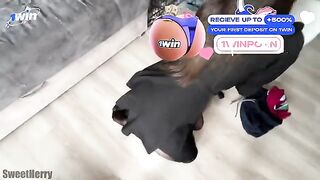 A neighbor girl checks her husband's love by having rough sex