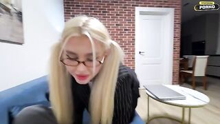 A cute student girl got fucked by her teacher in a steamy session