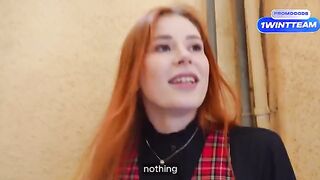 YouTuber fucked busty brunette in the corridor and at his house