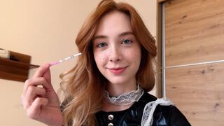 What do you do if your maid is pregnant after a creampie? Fuck her again!