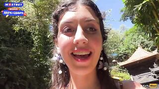 Brunette girl has sex in public toilet and gets cum on her face