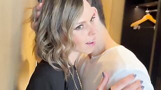 The wife was fucked by two cocks after a night out