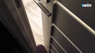 I was spying on my stepsister, and she ended up giving me a blowjob