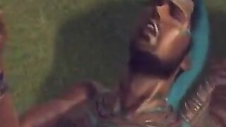 A cute brunette woman is having a lot of pleasure from a large cock