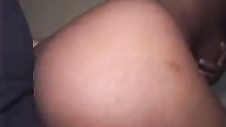 A sexy brunette with big natural tits fucks a black man hard