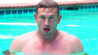 I wanted to soak up the sun and got fucked in the pool