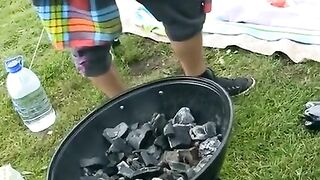 Outdoor sex of Russian students with no consequences