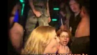Bunch of sluttish whores resting in the club, tired from getting fucked