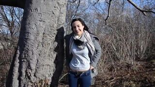 Fucked with a stranger in the forest and came cum