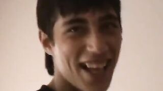 The young guy learned to do cunni with his girlfriend in an intimate moment