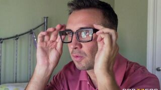 The guy tore off the red underwear from the girl and fucked her