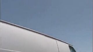 Bunch of guys fucked the girl in her car