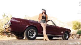 Two retro beauties seduced each other and licked their sweet asses