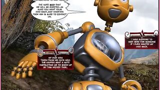 A comic book with porn robots, brought to life in vivid color