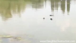 Girl went to pier and sucked the cock of stranger