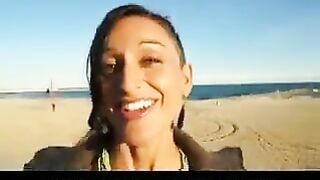 Juicy nigersh got a guy's dick on her cheek in a steamy scene