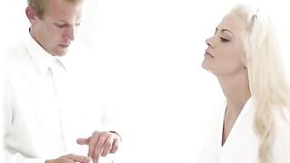 The newlyweds did not waste time and had sex right after the wedding