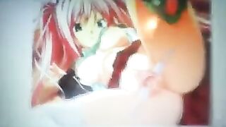 The guy as usual masturbates on the cunny of an anime girl
