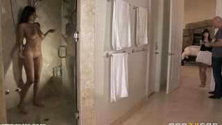 A rude guy fucked a girl in the bedroom with his huge cock