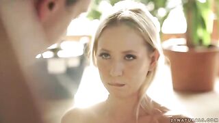 The husband gently fucked his wife Kiara Lord on horseback