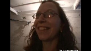 A sexy girl fucks with two guys in an interracial threesome
