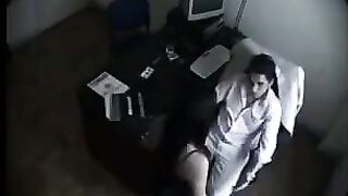 A man secretly films a massage with a hidden camera