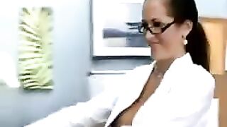 Italian teacher fucks her student in hardcore sex on his table