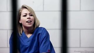 Two female prisoners have fun while licking each other's pussies
