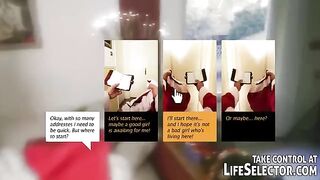 Bad Santa with a big dick fucks naughty girls in POV style