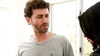 Sexy brunette Veronika Avluv fucked by two cocks at once
