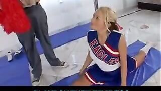 Gymnast girl sits on the twine and has awesome sex