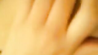 The pretty woman plays with her pussy and gets very wet