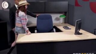 An Asian guy fucked his secretary at his workplace