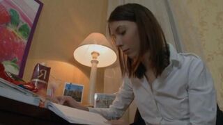 A Kinkiest Russian Lesson with Alena and her amazing ass