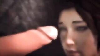 Lara Croft is in a bad situation, needing a strong man to get her out of it