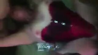 A cool sex in the disco club during the party