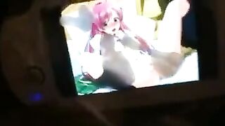 Hentai liked to masturbate with his favorite characters