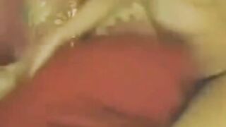 Asian beauty masturbates in front of the camera and shows her tongue