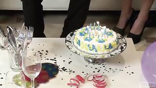 The husband shot his dick in the bathroom with his wife
