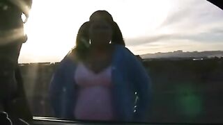 A fat woman with big tits fucks like a slut and does all the work