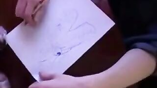 Instead of lessons, the guy fucked his mom in pantyhose