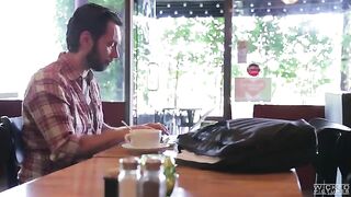 The guy picked up an Asian for sex in the cafe