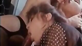 Some mature women prepared for sex with a stranger in an exciting group scene