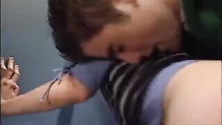 A young girl got a man’s cock in her pussy through a friend