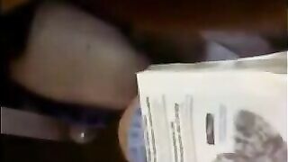 Guy fingered cunt of girl climbing into her skirt